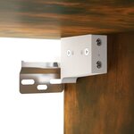 vidaXL Armoire suspendue Chêne fumé 35x34x90 cm Bois d'ingénierie