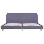 vidaXL Cadre de lit sans matelas gris clair tissu 160x200 cm
