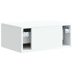 vidaXL Cabinet de chevet mural 2 Pièces Blanc 49 x 34 5 x 20 cm