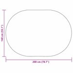 vidaXL Tapis Marron 140 x 200 cm PP