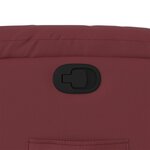 vidaXL Fauteuil inclinable Rouge bordeaux Similicuir
