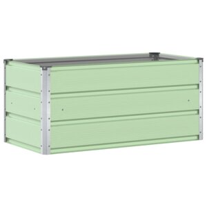 vidaXL Jardinière Vert pastel 100 x 50 x 45 cm Acier galvanisé