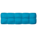 vidaXL Coussins de canapé palette lot de 7 Bleu