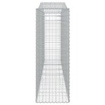 vidaXL Panier de gabions arqué 400x50x140/160 cm Fer galvanisé