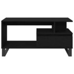 vidaXL Table basse Chêne noir 90 x 49 x 45 cm Bois d'ingénierie