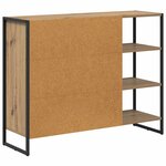 vidaXL Meuble d'appoint Chêne artisan 96 5 x 30 x 75 cm