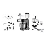 Robot Pâtissier PURELECT- Noir - Multifonctions - 1300W - Bol inox 5L - Vitesse variable - Pieds antidérapants