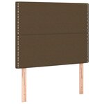 vidaXL Cadre de lit sans matelas marron foncé 100x200 cm tissu