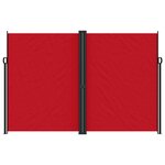 vidaXL Auvent latéral rétractable Rouge 220x1200 cm