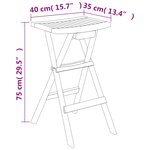vidaXL Ensemble de bar pliable 5 Pièces Bois de teck massif