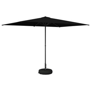 vidaXL Parasol de jardin 200 x 300 cm Polyester Rectangulaire Noir
