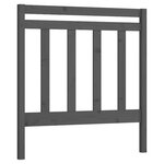 vidaXL Tête de lit Gris 106x4x100 cm Bois massif de pin