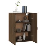 vidaXL Armoire suspendue Chêne marron 69 5x34x90 cm Bois d'ingénierie