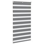 vidaXL Store zèbre gris foncé largeur du tissu 70 9 cm polyester
