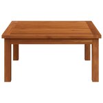 vidaXL Salon de jardin 2 pièces avec coussins en bois d'acacia et corde