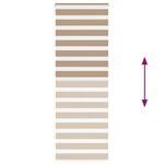 vidaXL Store zèbre marron sable largeur du tissu 70 9 cm polyester