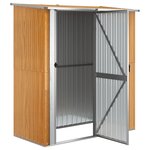vidaXL Abri de jardin 180 5 x 97 x 209 5 cm Acier galvanisé Aspect bois