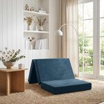 vidaXL Canapé-lit pliable 80 x 67 x 45 cm Bleu