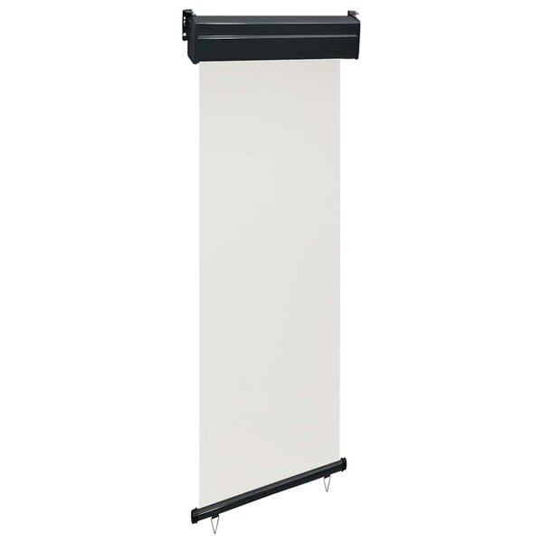 vidaXL Auvent latéral de balcon 65x250 cm Crème