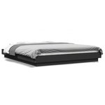 vidaXL Cadre de lit sans matelas noir 160x200 cm