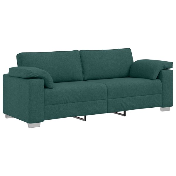 vidaXL Canapé 3 places vert foncé de 178 cm