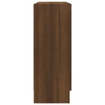 vidaXL Armoire à vitrine Chêne marron 82 5x30 5x80cm Bois d'ingénierie