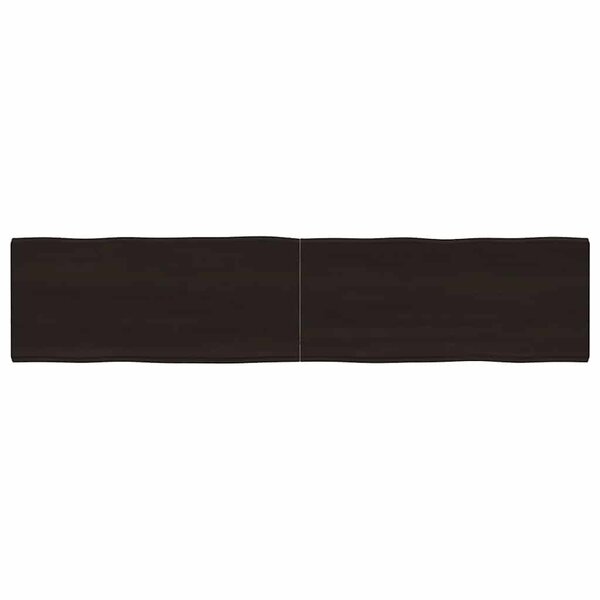 vidaXL Dessus de table bois massif traité bordure assortie