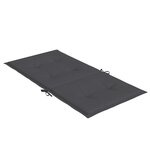vidaXL Coussins de chaise à dossier bas lot de 6 anthracite mélangé