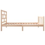 vidaXL Cadre de lit Bois de pin massif 100x200 cm