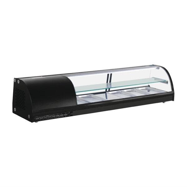 Vitrine réfrigérée à tapas pro - 5 x gn 1/3 - polar - r600a - plastique