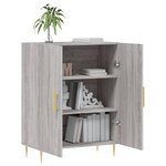vidaXL Buffet sonoma gris 69 5x34x90 cm bois d'ingénierie