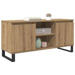 vidaXL Meuble TV Chêne artisanal 104 x 35 x 50 cm Bois d'ingénierie