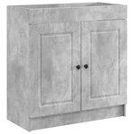 vidaXL Armoire sous évier de salle de bain Gris béton