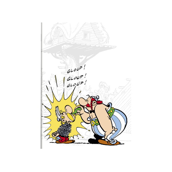 Cahier Piqué A5 - 96 pages Ligné - Astérix et Obélix - Gloup Gloup Gloup !