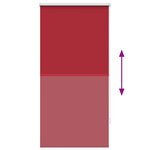 Store enrouleur occultant rouge 60 x 120 cm