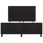vidaXL Cadre de lit avec tête de lit Noir 140 x 190 cm Velours