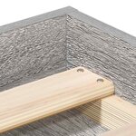 vidaXL Cadre de lit sans matelas sonoma gris 75x190 cm