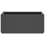 vidaXL Jardinière gris foncé 80x36x35 cm PP