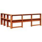 vidaXL Tête de lit de bibliothèque forme de L 135 cm bois massif pin