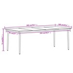 vidaXL Ensemble à manger de jardin coussins 7 Pièces Résine tressée Verre