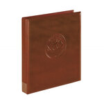 Album Half Penny avec 10 feuilles numismatiques. Couleur - Brun foncé