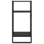 vidaXL Ensemble d'étagères murales 4 Pièces Chêne noir 65 x 25 x 30 cm