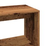 vidaXL Bureau d'angle vieux bois 200 5x50x76 cm bois d'ingénierie