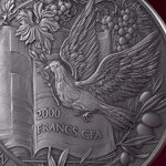 L'ANNONCIATION Histoires de la Bible Pièce de monnaie en argent de 2 Once 2000 Francs Cameroun 2025
