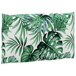 vidaXL Coussins de palette lot de 3 motif de feuilles tissu Oxford