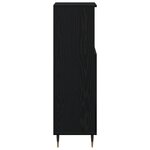 Armoire de salle de bain vidaXL Noir Chêne 30x30x100 cm Bois aggloméré