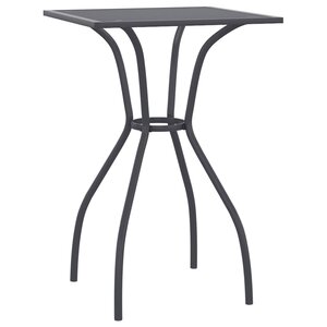 vidaXL Table de jardin anthracite 50x50x72 cm treillis d'acier