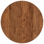 vidaXL Plateau de table Ø 60 x 2 5 cm Rond Bois de chêne massif