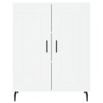 vidaXL Buffet haut Blanc 69 5x34x180 cm Bois d'ingénierie