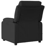 vidaXL Fauteuil de massage inclinable Noir Tissu